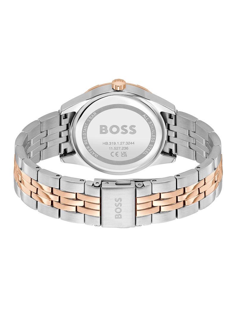 HUGO BOSS Women's Analog Round Shape Stainless Steel Wrist Watch 1502709 - 36 Mm  - Image 3