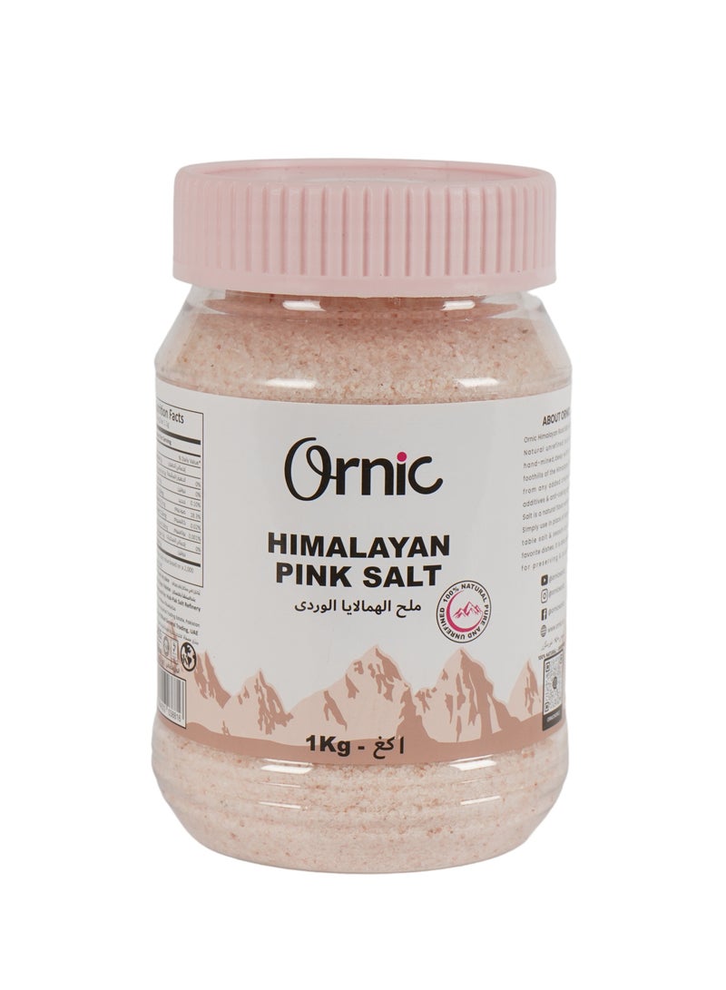 Himalayan Pink Salt Fine by Ornic - 1KG Jar