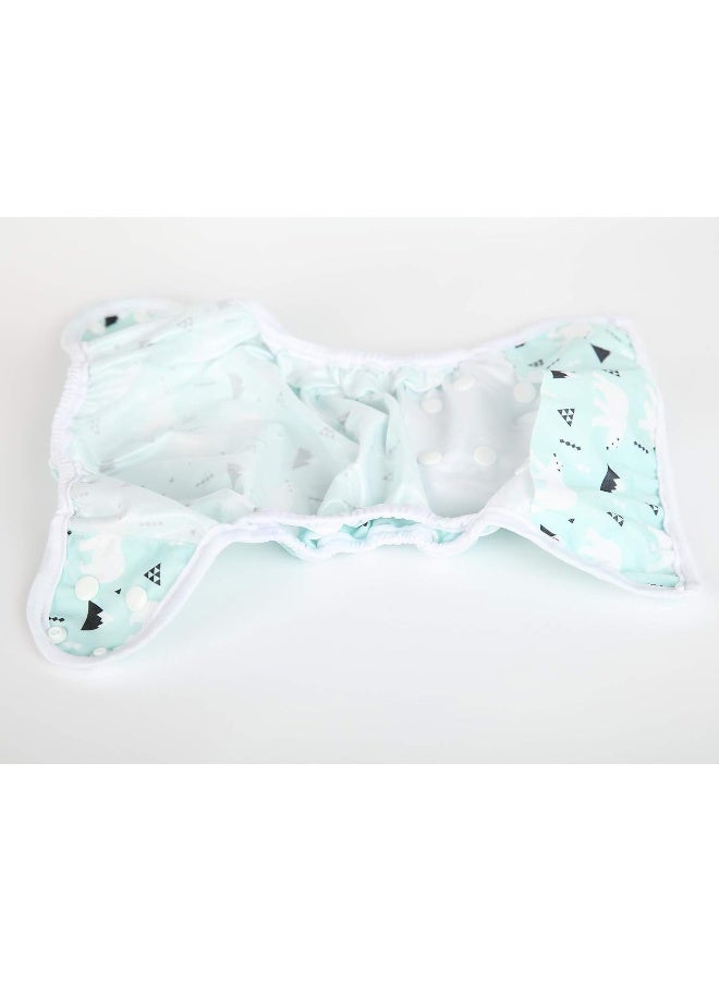 Sigzagor (Polar Bear) - Baby Cloth Nappy Cover Nappy One Size 8lbs to 36lbs - Image 5