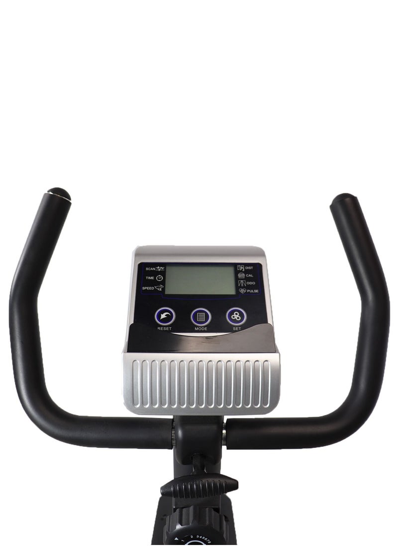 Marshal Fitness - Heavy Duty Magnetic Recumbent Bike Exercise Bike, 150kgs Capacity, Monitor, Pulse Rate Monitoring Lazy Exercise Bike - Image 1
