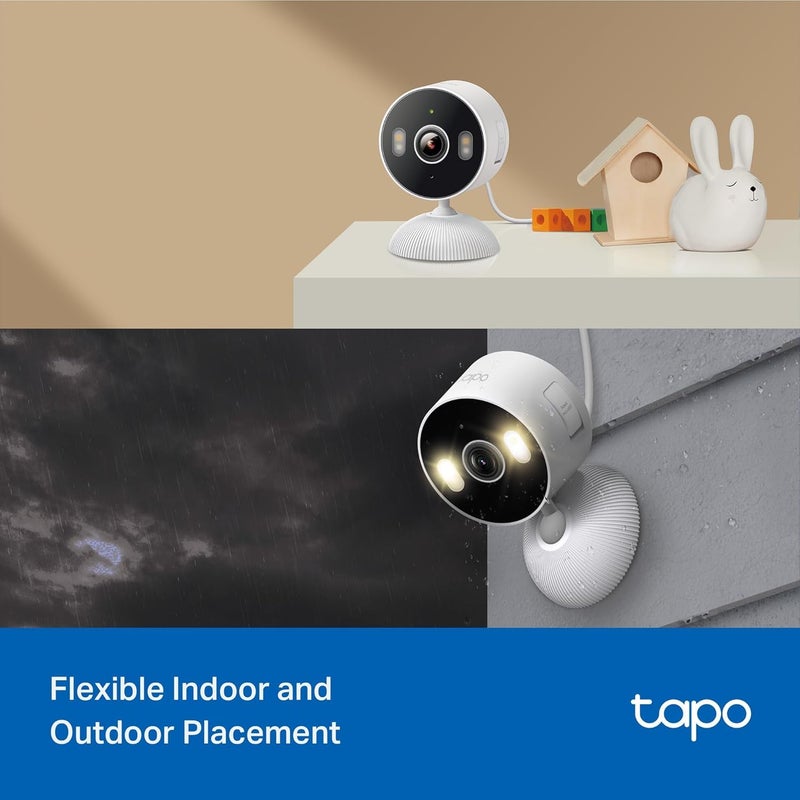 Tapo 2K Indoor/Outdoor Wired Security Camera - Works as a Baby Monitor & Pet Camera, Person/Motion/Baby Cry Detection, 2-Way Audio, Siren, Subscription-Free SD Storage or Optional Cloud, C113 (2-Pack) - Image 2