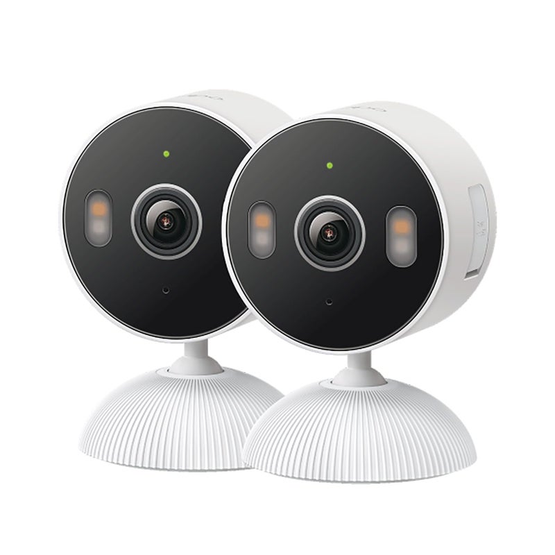 Tapo 2K Indoor/Outdoor Wired Security Camera - Works as a Baby Monitor & Pet Camera, Person/Motion/Baby Cry Detection, 2-Way Audio, Siren, Subscription-Free SD Storage or Optional Cloud, C113 (2-Pack) - Image 1