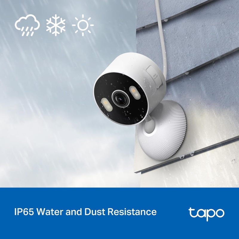 Tapo 2K Indoor/Outdoor Wired Security Camera - Works as a Baby Monitor & Pet Camera, Person/Motion/Baby Cry Detection, 2-Way Audio, Siren, Subscription-Free SD Storage or Optional Cloud, C113 (2-Pack) - Image 5
