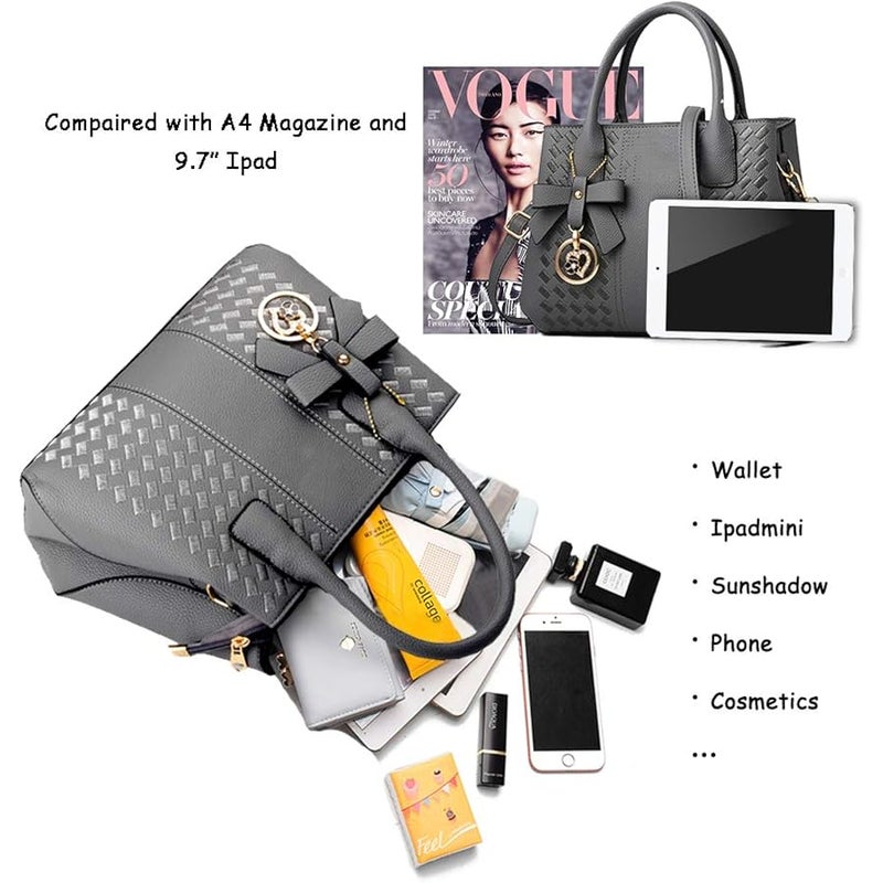 Jeniulet Purses and Handbags for Women Fashion Ladies PU Leather Top Handle Satchel Shoulder Tote Bags - Image 4