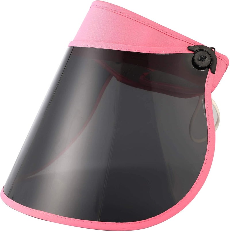Beevarn Store Sun Visors Hats Women Roll up Adjustable Outdoors Wide Brim Clear Visor Cap - Image 1
