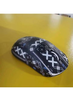 Gpw Generation II Snow Pattern All-inclusive Mouse Anti-slip Stickers Logitech Mouse Sweat-absorbent Special Mouse Stickers For E-sports-Color:Printing Set Black