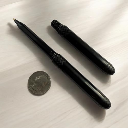 Pokka The USA Made Pocket Pen – 8 Pack – compact, affordable, lightweight, EDC black ink ballpoint pen – waterproof and floats – carries small, writes big (Black) - Image 2