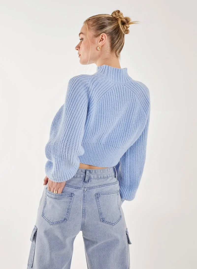 Pink Vanilla  High Neck Knitted Jumper for Women | Best Price UAE