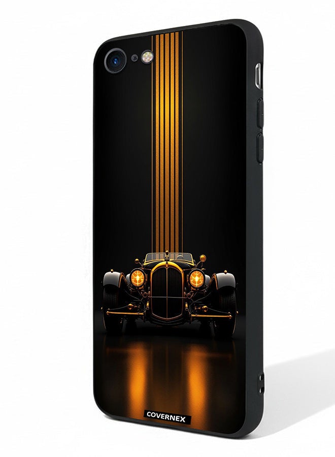 Covernex Apple iPhone 8 Protective Case Cover Printed Featuring Vintage Elegance Classic Luxury Car - Image 1