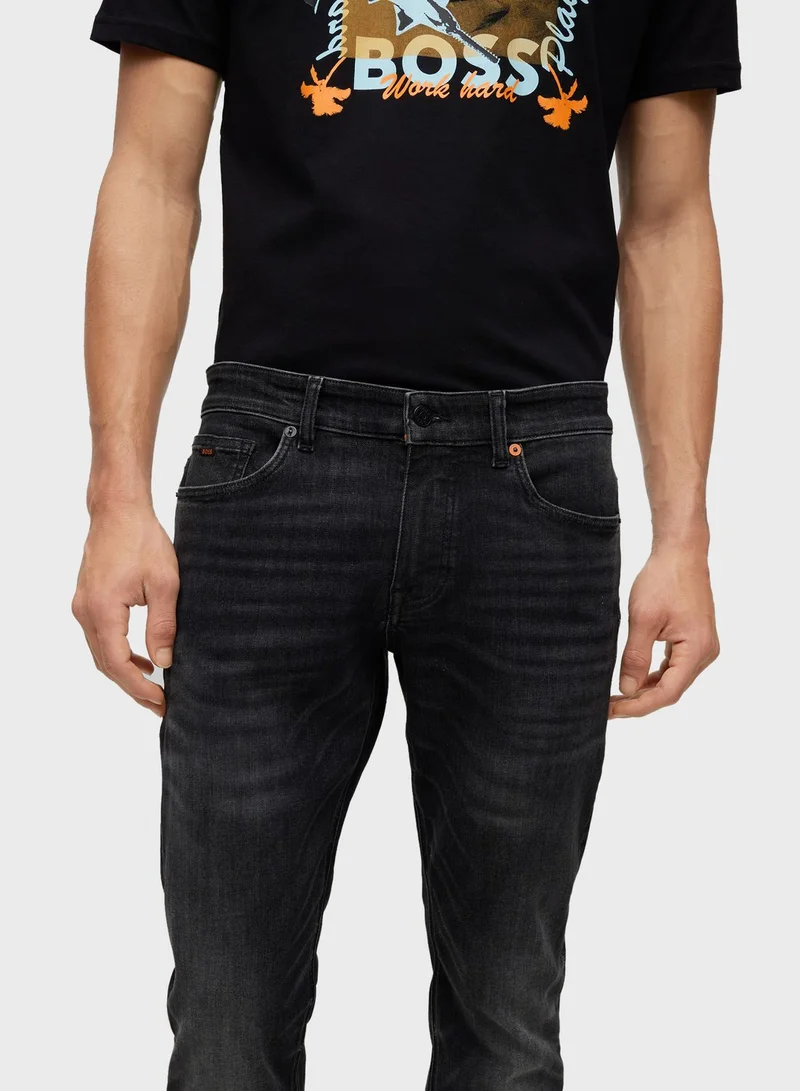 HUGO Mid Wash Slim Fit Jeans