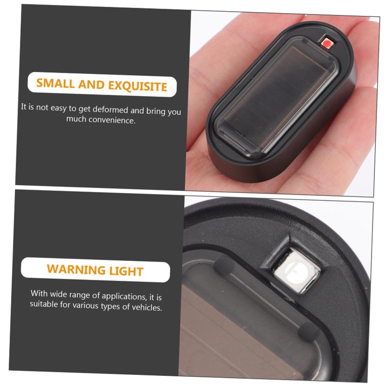 Solar Car Anti Theft Warning Light 2 Pack Simulated Security Lamp For Vehicles - Image 5