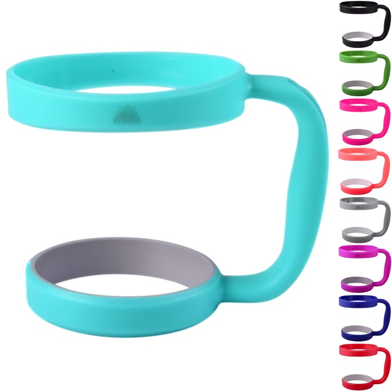 STRATA CUPS 30oz Tumbler Handle (Teal) Available For 30oz YETI Tumbler  OZARK TRAIL Tumbler  Rambler Tumbler - BPA FREE - Image 1