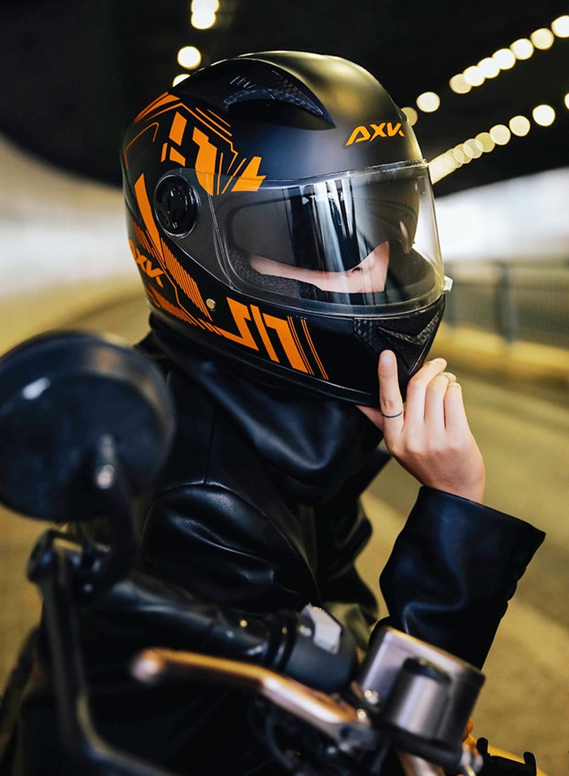 عربست خوذة للدراجات النارية - خوذة كاملة الوجه حاصلة على شهادة 3C - تصميم للدراجات النارية والقاطرات الكهربائية - معدات أمان لركوب الدراجات النارية في جميع المواسم للرجال والنساء - Image 2