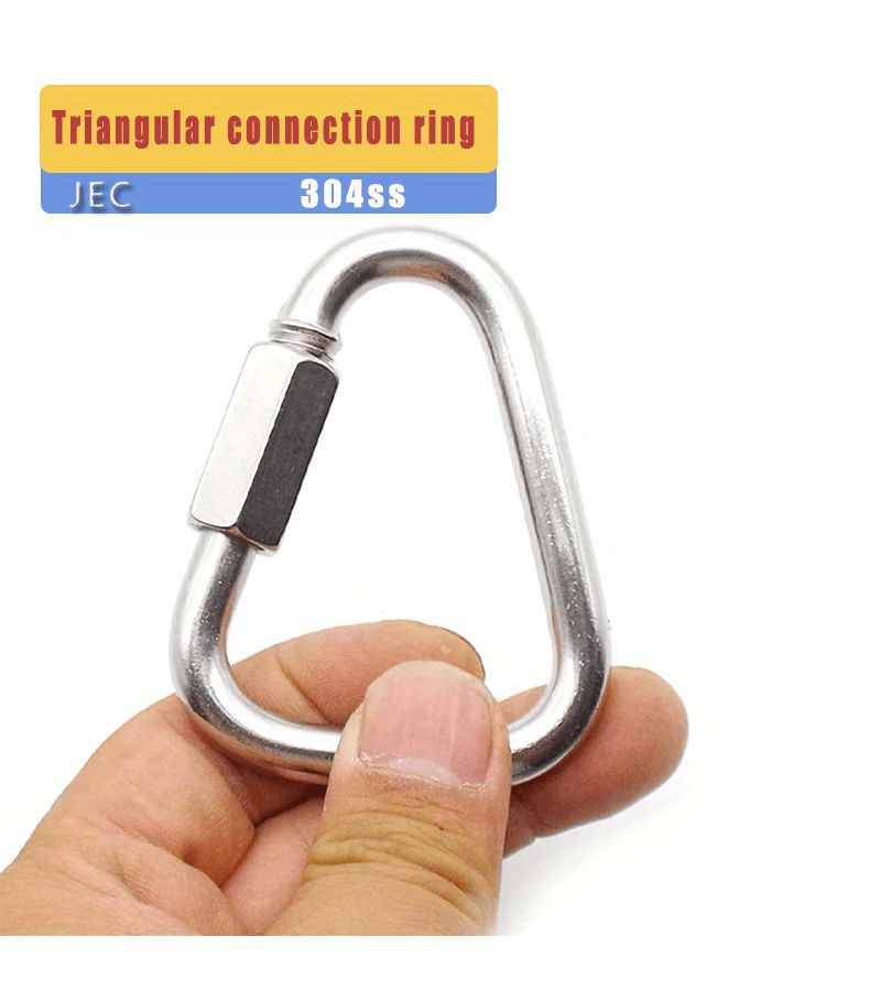 304 Stainless Steel Triangular Quick Connection Ring With 6mm Triangular Nut Closure - Image 3
