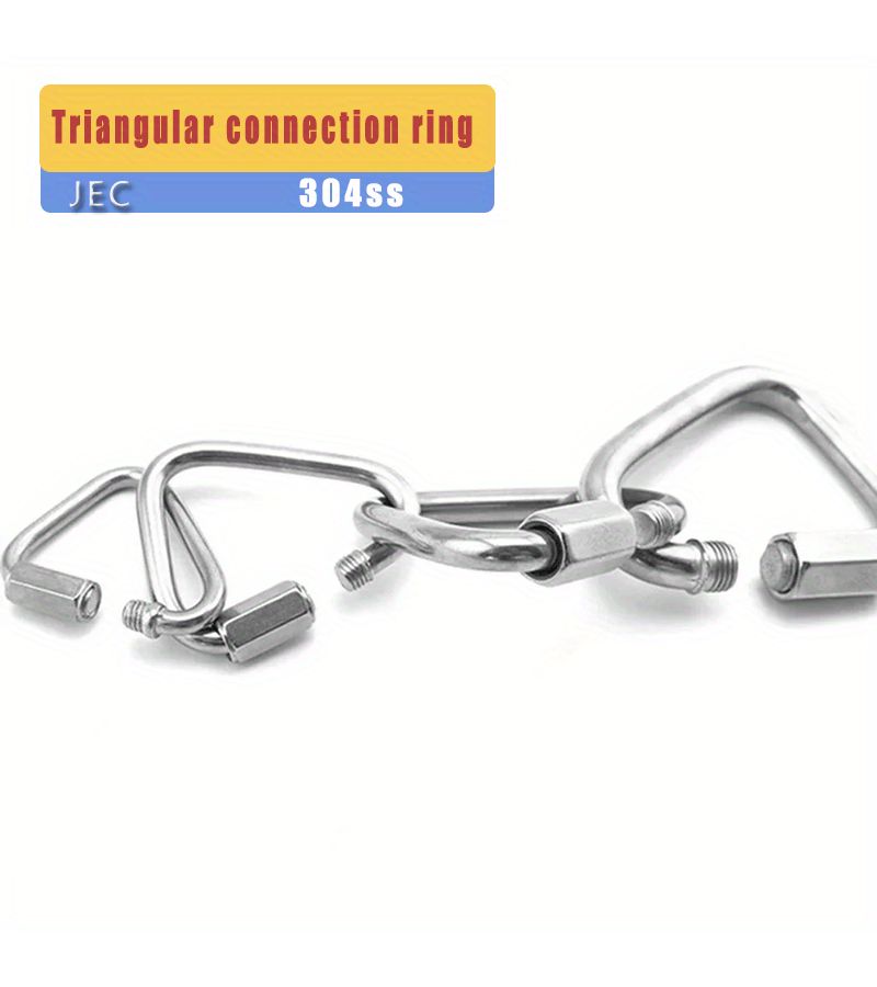 304 Stainless Steel Triangular Quick Connection Ring With 6mm Triangular Nut Closure - Image 4