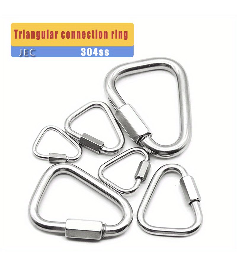 304 Stainless Steel Triangular Quick Connection Ring With 6mm Triangular Nut Closure - Image 5