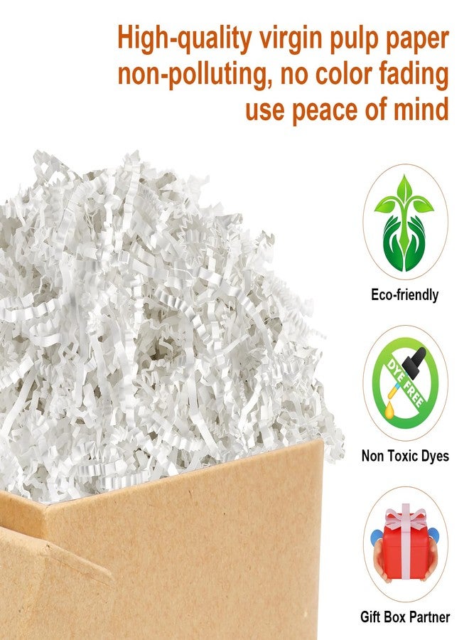 Darfukei Crinkle Paper Filler, 1/2LB(8 oz Shredded Paper For Gift Baskets, White bridesmaid proposal gifts, Crinkle Cut Paper Shred For Birthdays, Weddings, Mother's Day, Boxes Bags, Basket Filler, Anniversaries, Gift Wrapping - Image 3