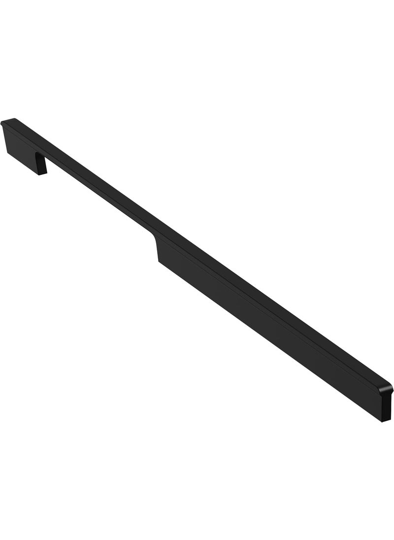 LAPO LAPO 4 Pack Wardrobe Handle 24 inch Pull Handles Long Wardrobe Handle with Comfy Grip Aluminum Handle for Kitchen Bedroom Office Cabinet Wardrobe with Screws Black 600mm 24 inch MFB  - Image 5