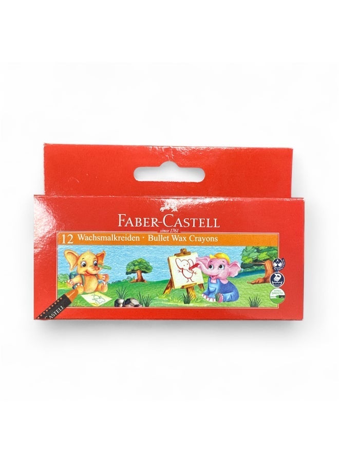 FABER-CASTELL Wax Crayons 12 colors - Image 1