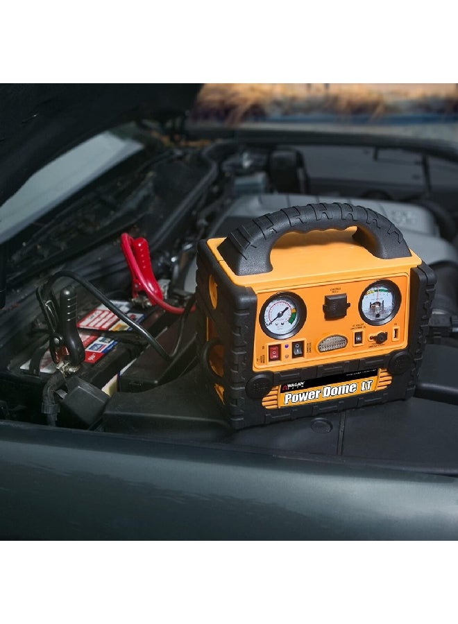 WAGAN 200W 260PSI Power Dome LT Jump Starter with Indicator Lights Yellow and Black 10 x 6.5 x 9.5 Inch 2464 - Image 4