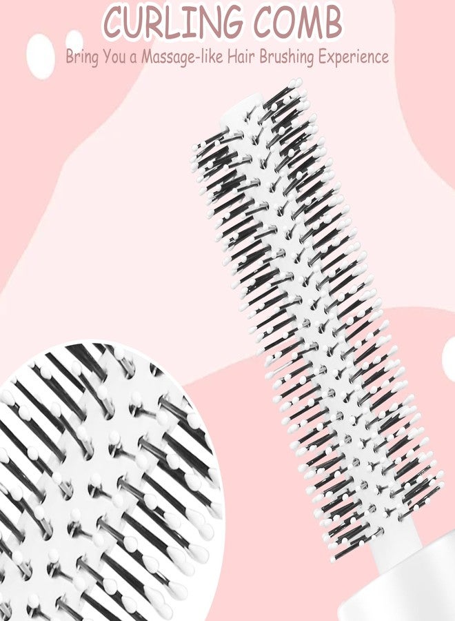CANIPHA Round Brush for Blow Drying, Mini Hair Brush Curly Hair, Travel Size, White, Unisex - Image 2