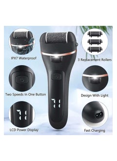 Bosidin Electric Feet Callus Remover, Rechargeable Portable Electronic Foot Care Set With LCD Display, Feet Dead Skin Remover  - Image 2