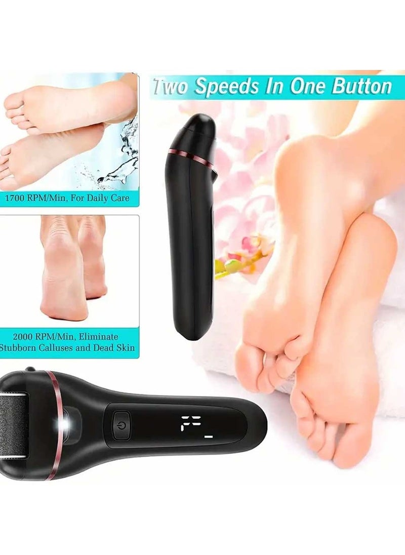 Bosidin Electric Feet Callus Remover, Rechargeable Portable Electronic Foot Care Set With LCD Display, Feet Dead Skin Remover  - Image 4