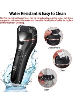 Bosidin Electric Feet Callus Remover, Rechargeable Portable Electronic Foot Care Set With LCD Display, Feet Dead Skin Remover  - Image 3