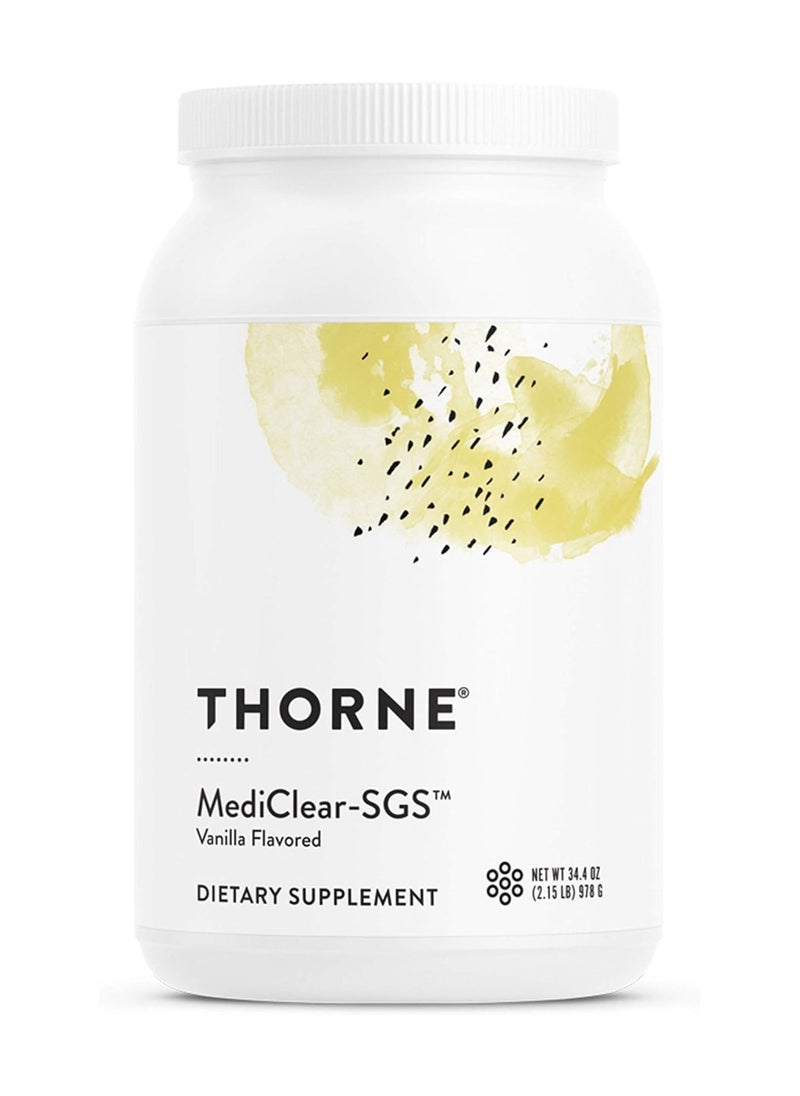 Thorne - Thorne MediClear - SGS - Vanilla Flavored - Dietary Supplement - 34.4 Oz (2.15 lb) 978 g - Image 1
