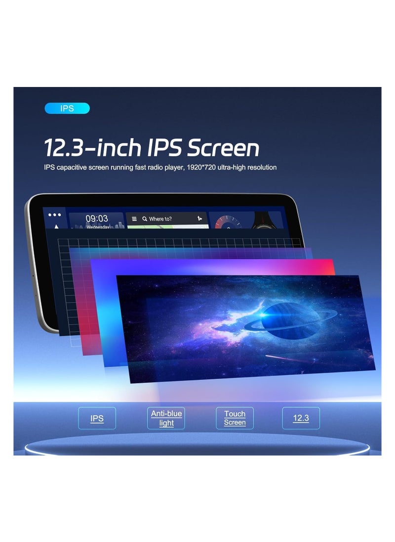 Generic - Android Car Stereo 12.3 Inch For Honda Accord 2008 2009 2010 2011 2012 4GB RAM 64GB ROM Support Apple Carplay Android Auto With Complete Frame WiFi USB AHD Camera included - Image 1