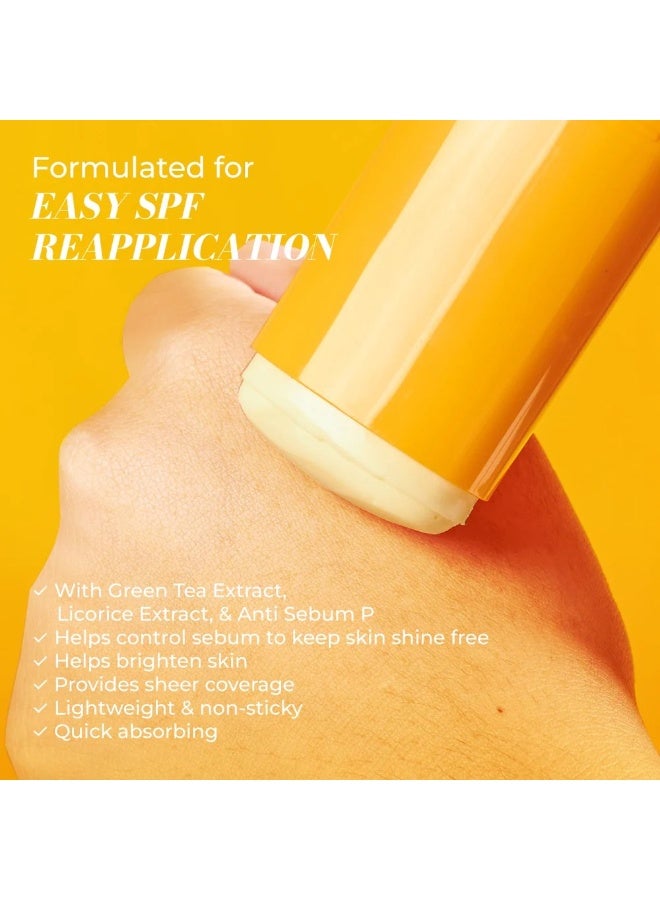 LUXE ORGANIX Zero Shine Invisible Screen Daily Sun Stick Cloud Matte 20 g SPF Sun Protection Oil Control Matte Finish Invisible Sunscreen For Face - Image 2