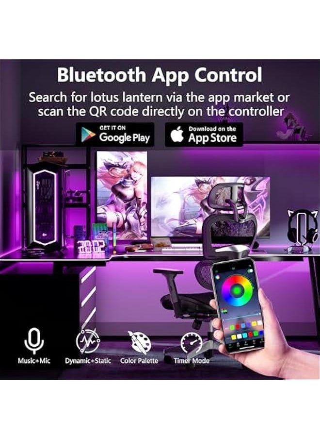 Arabest 100ft LED Lights for Bedroom with Music Sync, Remote Control, and App Control. Color Changing RGB Strip Lights for Home, Kitchen, Party,  Decoration. Includes 2 Rolls of 50ft.  - Image 3
