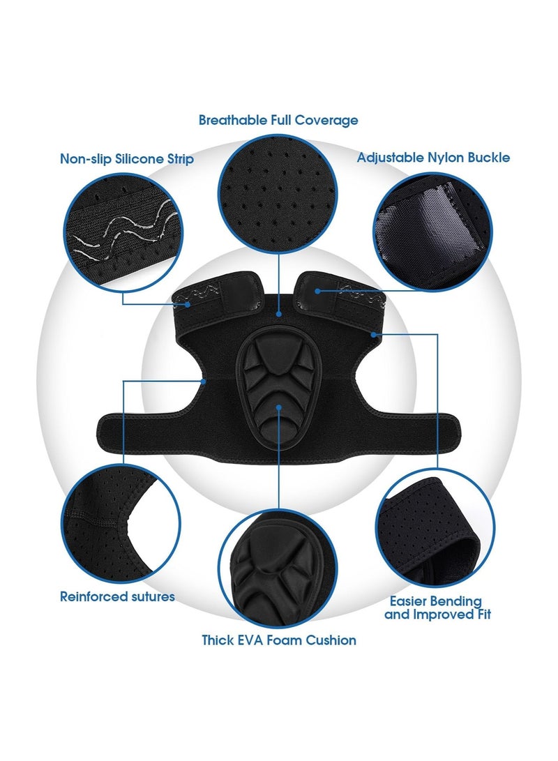 KASTWAVE Adult Knee Pads for Gardening, Non-Slip Collision Adjustable Anti-Slip Strap with Thick EVA Foams for House Cleaning, Repairs, Floor Spreading, Volleyball, Soccer, Dance (Large) - Image 4
