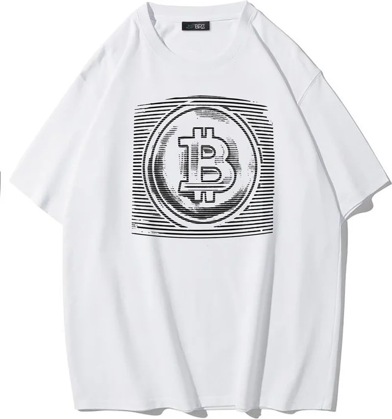BRZ Collection Unisex Oversize Crypto Static Bitcoin T-Shirt