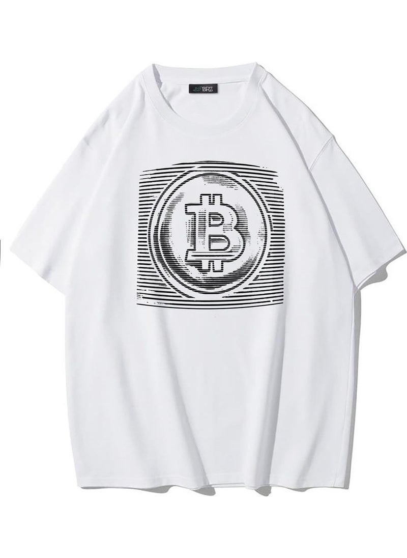 BRZ Collection - Unisex Oversize Crypto Static Bitcoin T-Shirt - Image 1