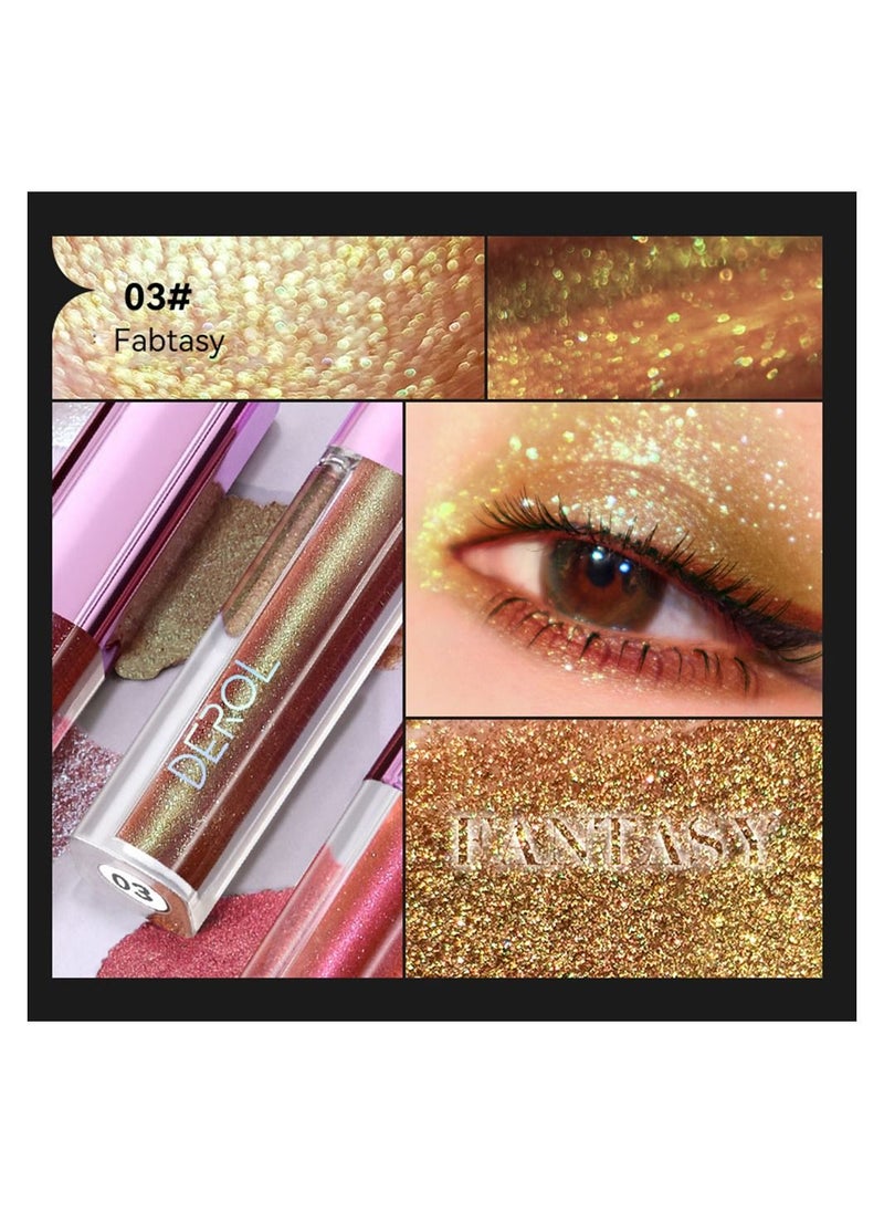 DEROL - Cosmic Funk Polarized Liquid Eyeshadow 03# Fantasy - Image 1