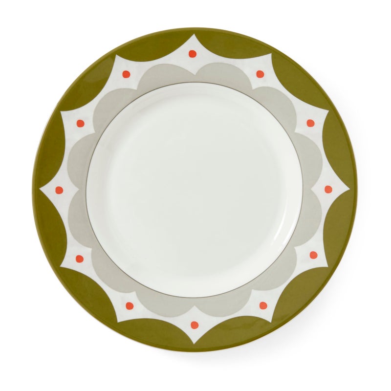 Spode Spode Kit Kemp 8.75" Geo Salad Plate | Geometric Abstract Design | Porcelain | Dishwasher and Microwave Safe | Ideal  - Image 1