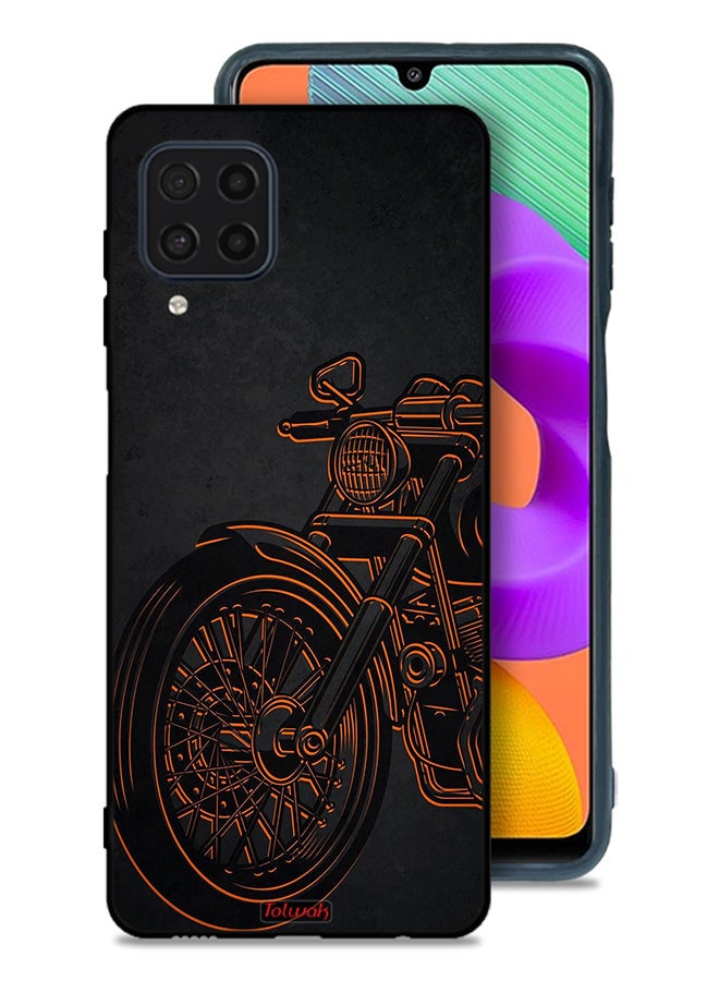 Tolwak Samsung Galaxy M32 4G Protective Case Cover Vintage Bike - Image 1