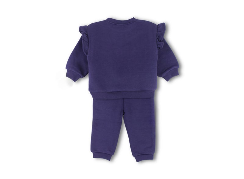 Pompelo Baby Girls 2-Piece Outfit Set – Purple - Image 3