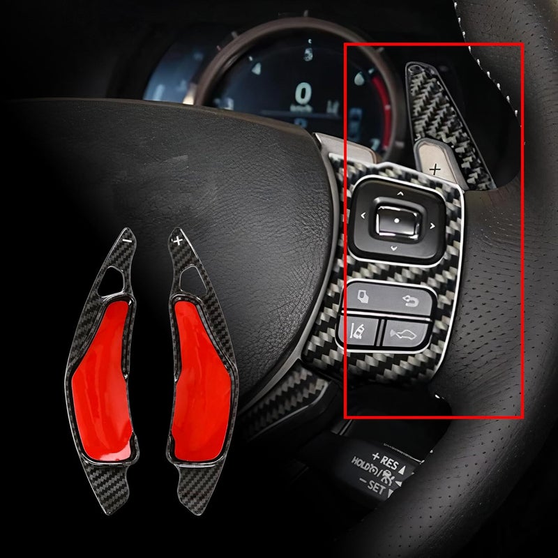 BuleVina Paddle Shifter Carbon Fiber Steering Wheel Shift Paddle Shifters for 2006-2012 Lexus IS - Image 5
