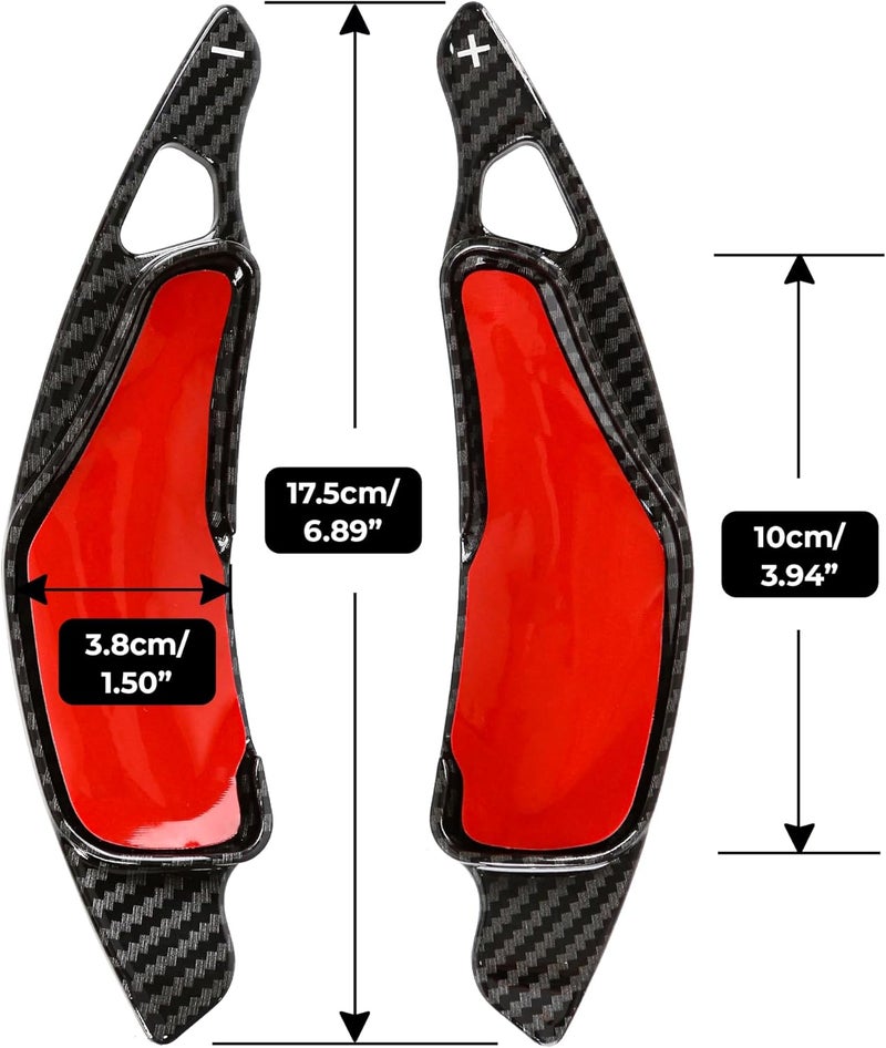 BuleVina Paddle Shifter Carbon Fiber Steering Wheel Shift Paddle Shifters for 2006-2012 Lexus IS - Image 2