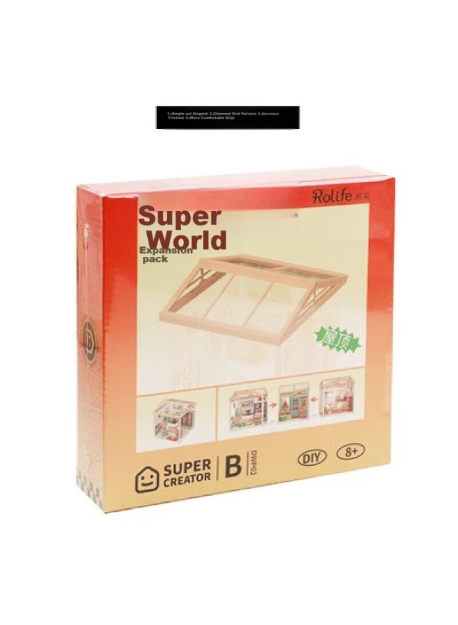 Rolife Super World Rooftop Building Blocks Toy, Children's Birthday Gift, Qixi Valentine's Day Present