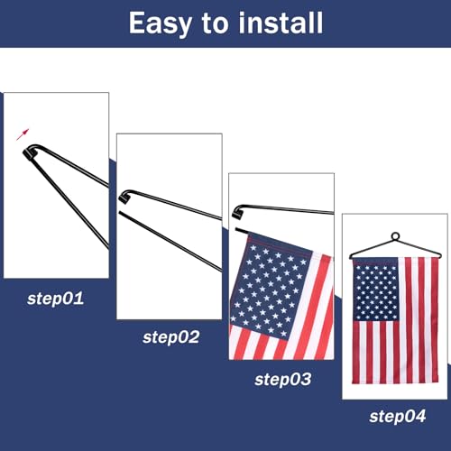 NQ Garden Flag Hanger for Wall - Fits Width Up to 13 inches, Indoor & Outdoor Banner Hanger, House & Mailbox Flag Holder (1 Pack) - Image 3