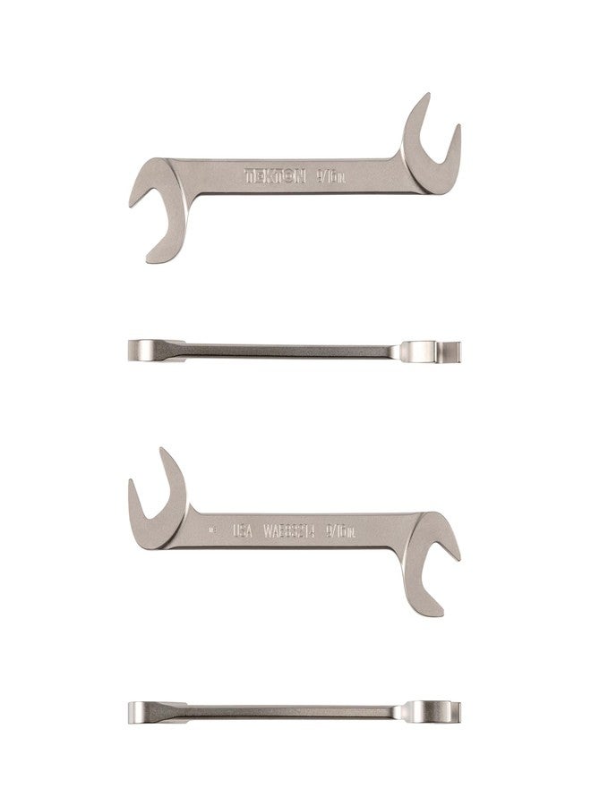 TEKTON 9/16 Inch Angle Head Open End Wrench | WAE83214 | Made in USA - Image 2