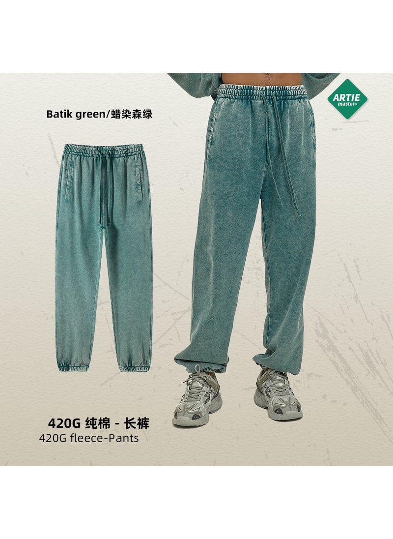Generic ARTIE Men's 2023 New Street Fashion Brand Batik Old Loose Pants Men's Wash Water Retro Men's Sweatpants  - Image 5