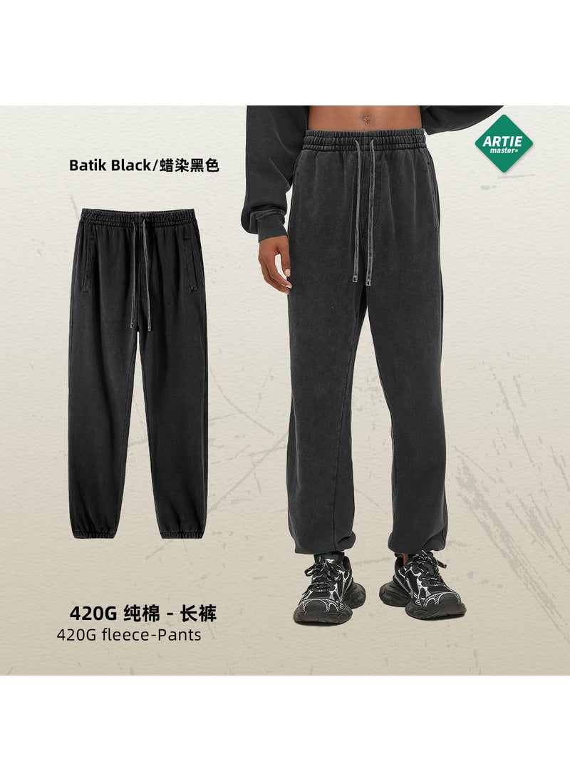Generic ARTIE Men's 2023 New Street Fashion Brand Batik Old Loose Pants Men's Wash Water Retro Men's Sweatpants  - Image 3