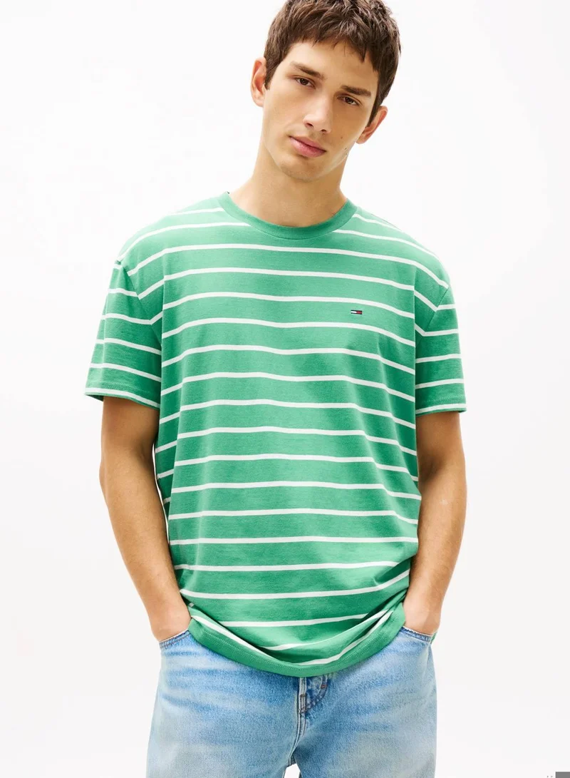 Tommy Jeans Tommy Flag Stripe Jersey T-Shirt