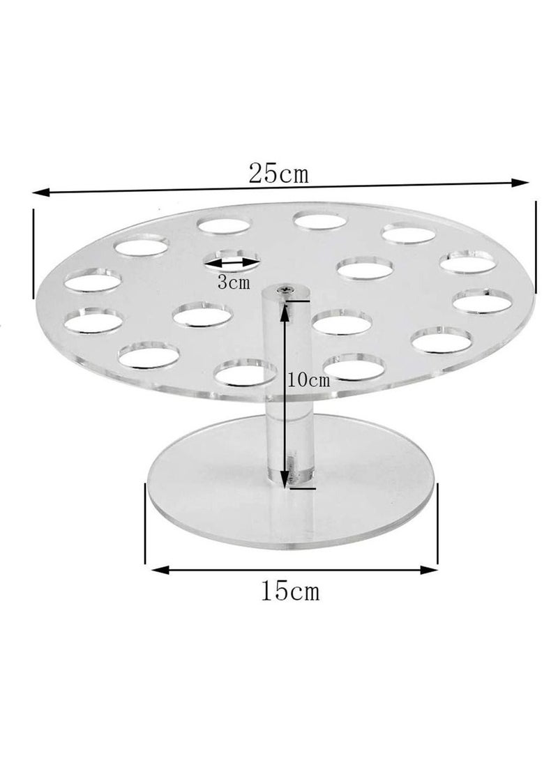 SYOSI Ice Cream Cone Holder Stand with 16 Holes, Display Holder, Cupcake Stand, Clear Acrylic Weddings Baby Showers Birthday Parties Anniversaries - Image 2