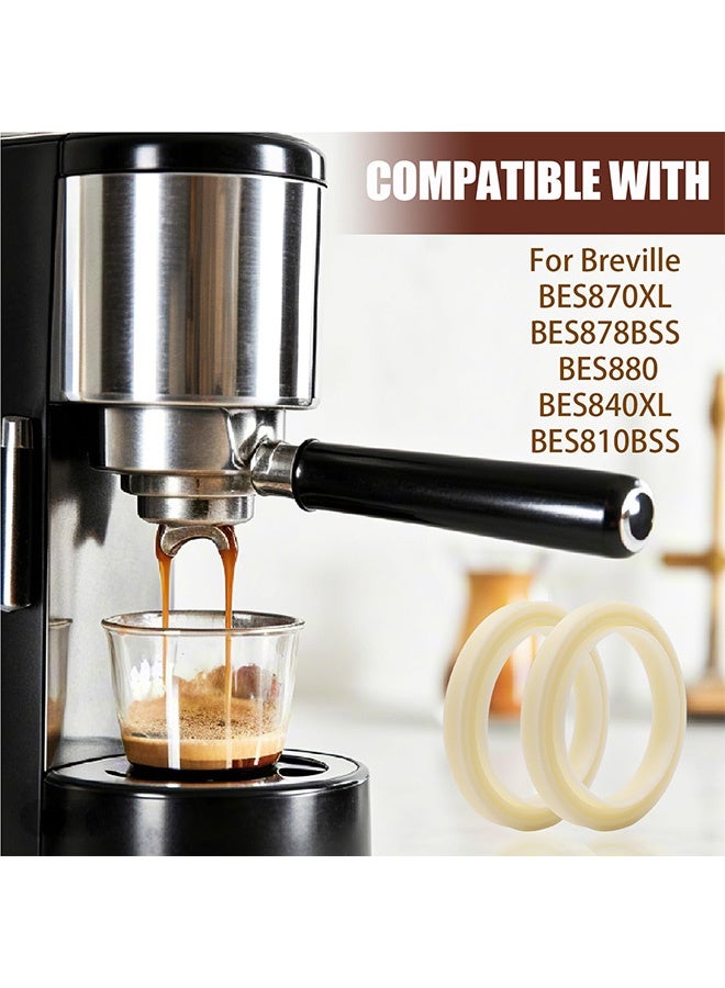 Peachjoy 2PCS 54mm Silicone Steam Ring for Breville Espresso Machine 878/870/860/880/810/840/450/500 and for Sage 880/878/875/870/810/500 Grouphead Gasket Replacement Part  - Image 5