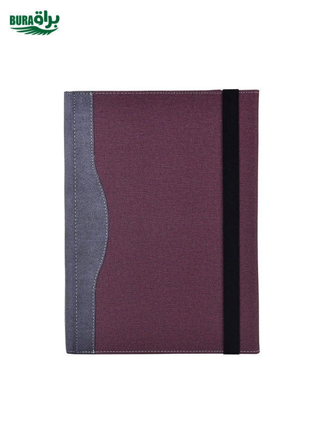 For Lenovo ThinkPad X1 Yoga Gen 7 14 inch Cloth Texture Laptop Leather Protective Case(Wine Red)
